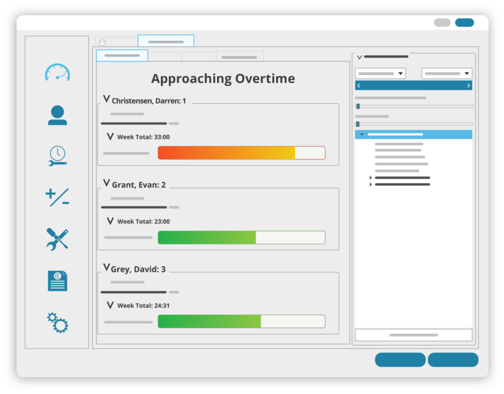 TimeClick - Timesheet - Overtime Dashboard Report